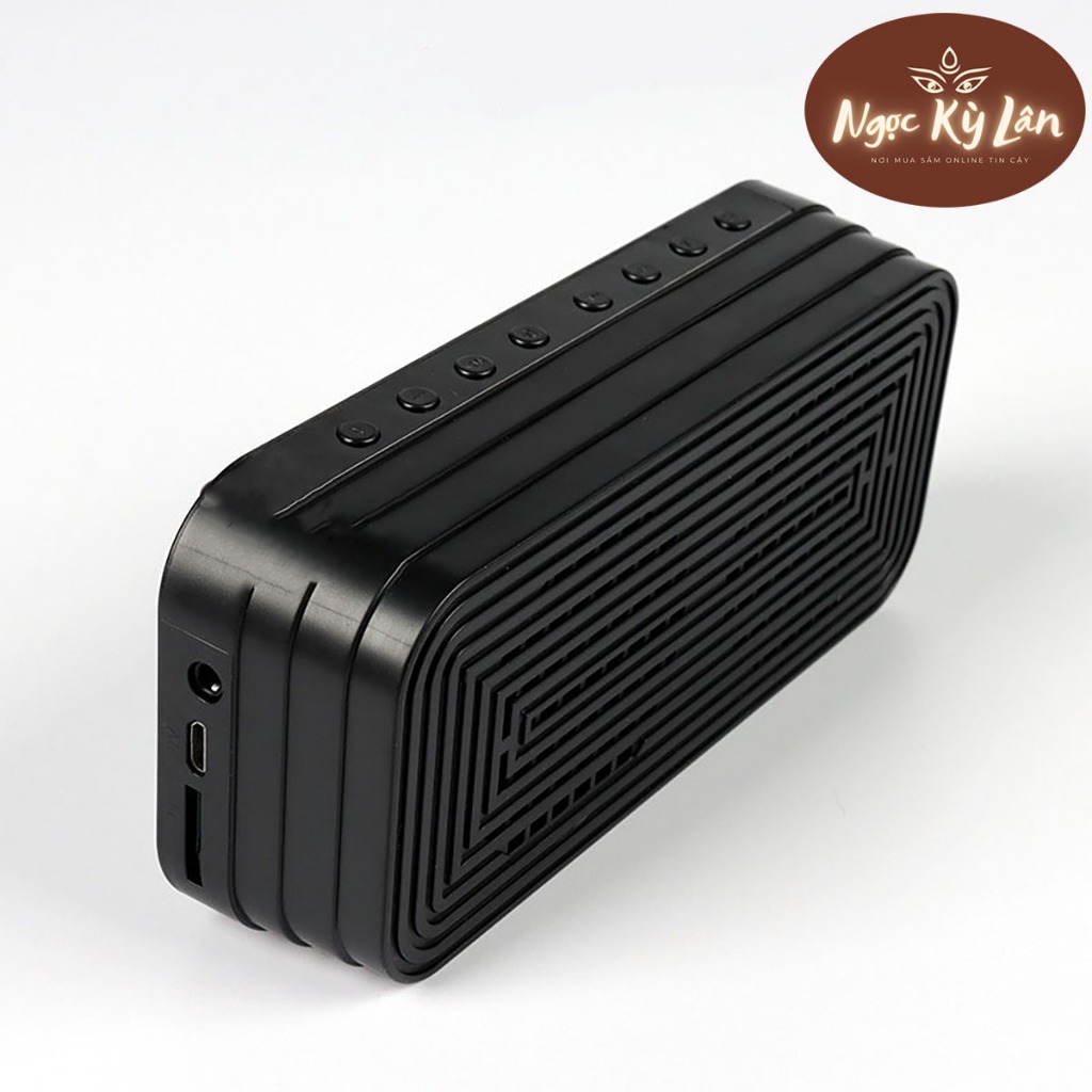 Loa Bluetooth kiêm đồng hồ, nhạc FM, đo nhiệt độ, có khe cắm thẻ nhớ - Loa đồng hồ mặt gương