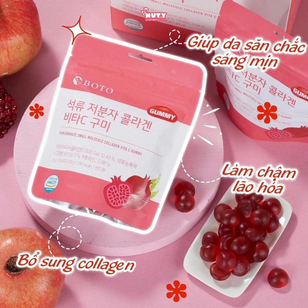 Kẹo Dẻo Collagen Hàn Quốc BOTO GUMMY (30 viên/túi)