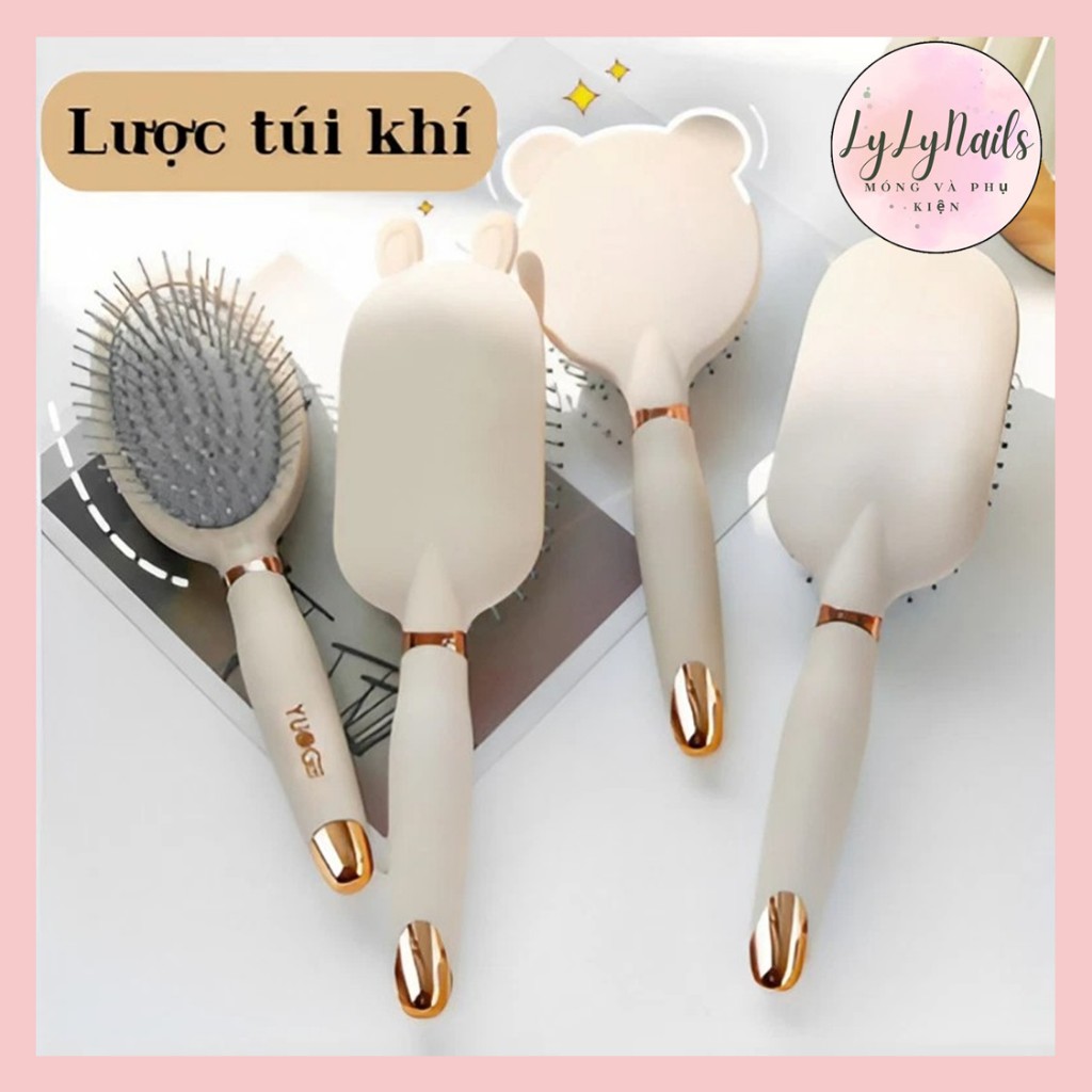 Lược chải tóc gỡ rối, massage da đầu có túi đệm khí, làm phồng tóc, lược tạo kiểu chuyên dụng, chống tĩnh điện LyLy