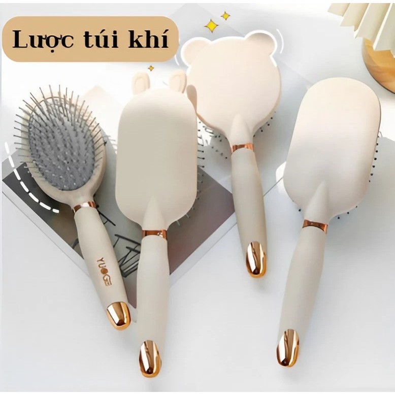 Lược chải tóc gỡ rối, massage da đầu có túi đệm khí, làm phồng tóc, lược tạo kiểu chuyên dụng, chống tĩnh điện LyLy