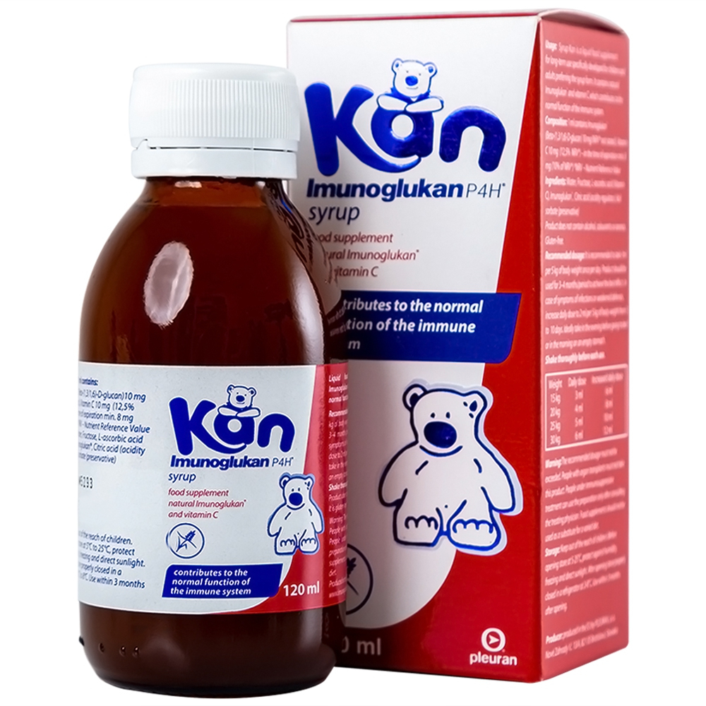 Siro Kan - Tăng cường hệ miễn dịch, nâng cao đề kháng cho bé - Lọ 120ml
