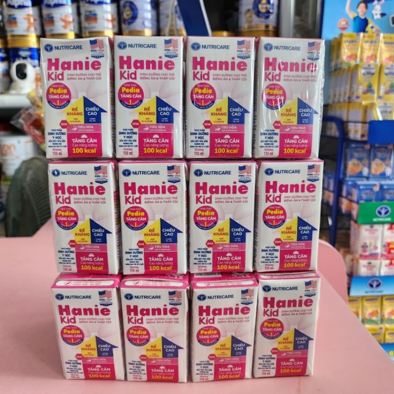 Sữa pha sẵn dành cho trẻ thấp còi Hanie kid 110ml