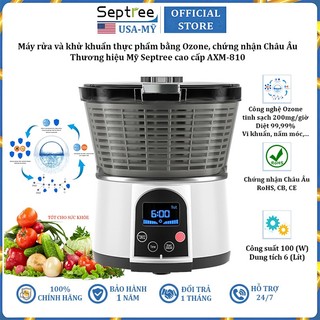 Máy rửa hoa quả, rau củ và khử khuẩn thực phẩm bằng Ozone cao cấp Septree AXM-810
