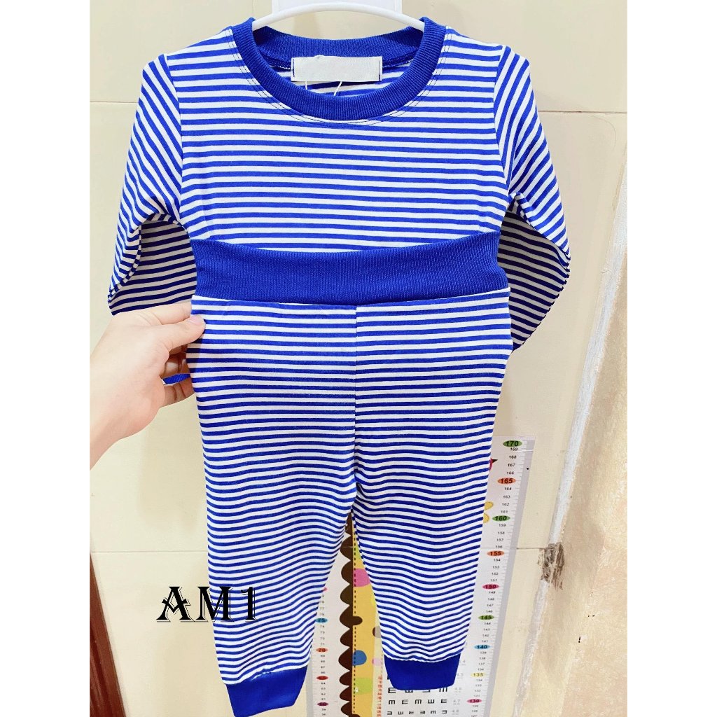 Đồ bộ quần áo dài tay cho bé chất thun lạnh cao cấp hoạt tiết QATE602 cho bé 8-18kg