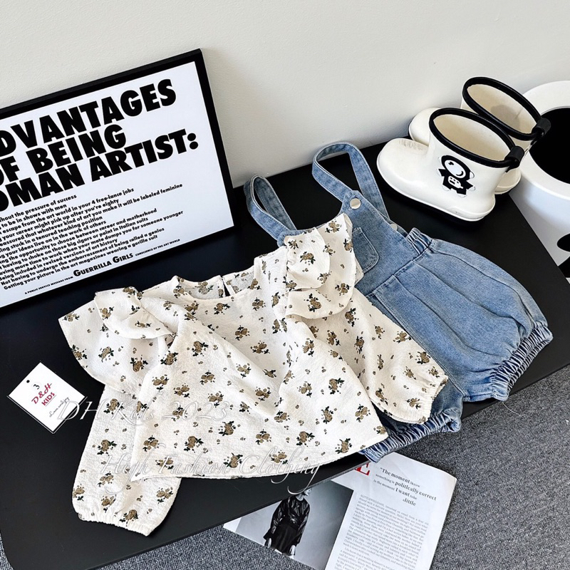 Set yếm cho bé gái