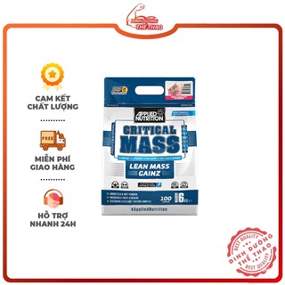   GIÁ TỐT NHẨT  APPLIED NUTRITION CRITICAL MASS 6KG 12LBS | Sữa Dinh Dưỡng Tăng Cân Nhanh Cao Cấp Cho Người Gầy 