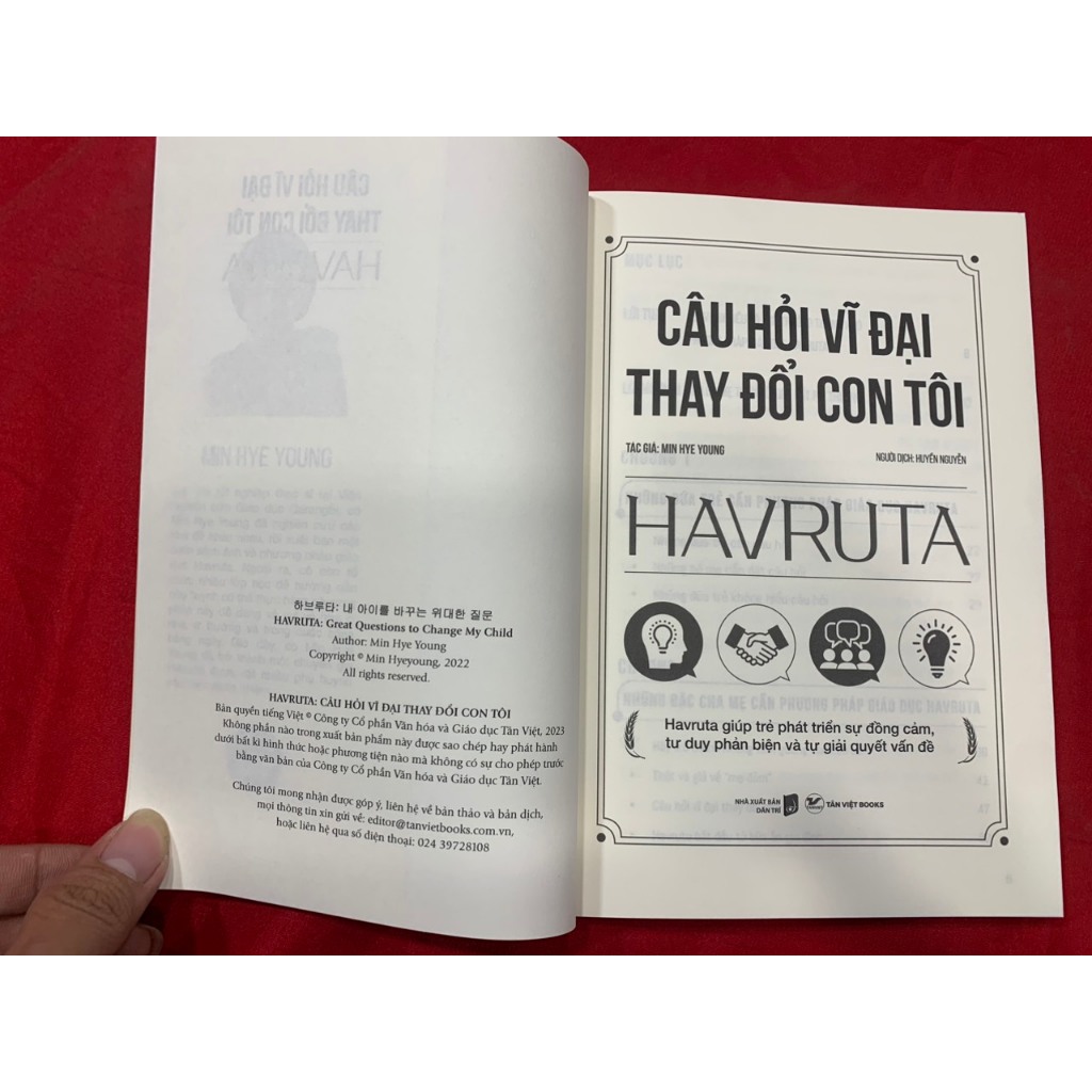 Sách - Câu Hỏi Vĩ Đại Thay Đổi Con Tôi HAVRUTA - Tân Việt