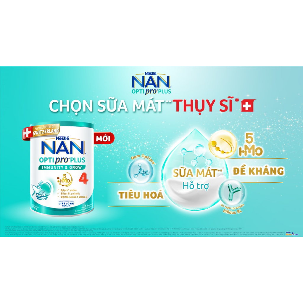 Sữa Bột Nan OPTIPRO PLUS Số 3 - 4 Lon 1.5Kg chính hãng