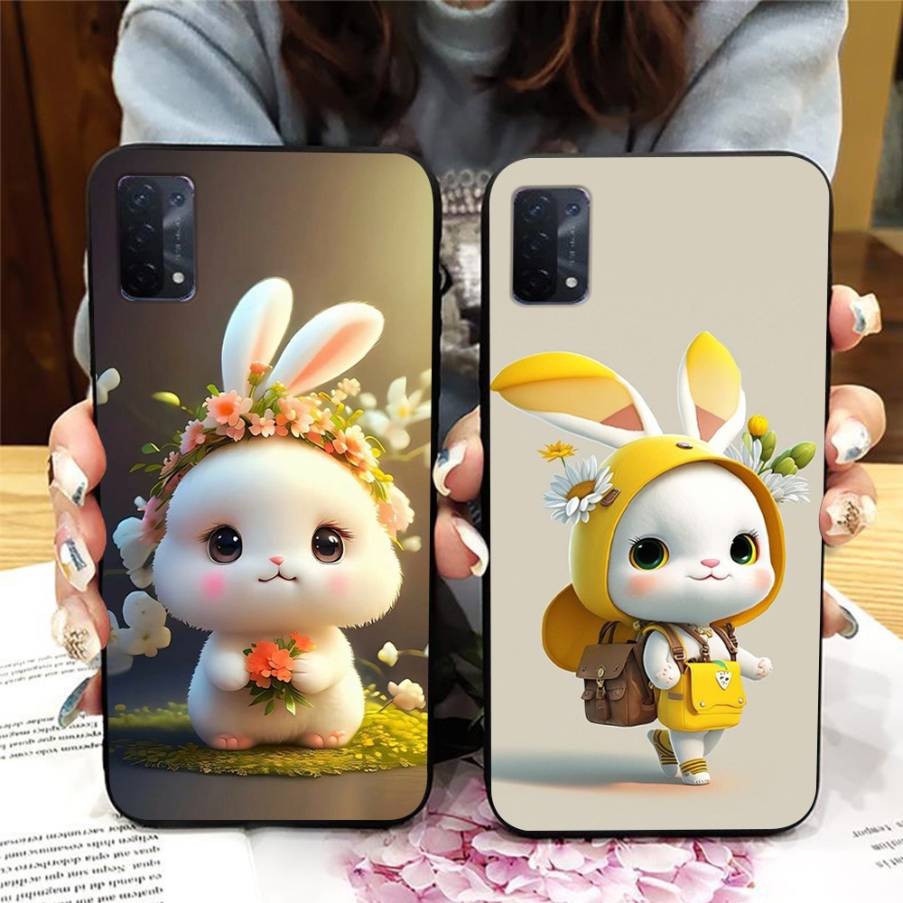 Ốp lưng oppo a54 4g / oppo a54 5g in hình thỏ siêu dễ thương