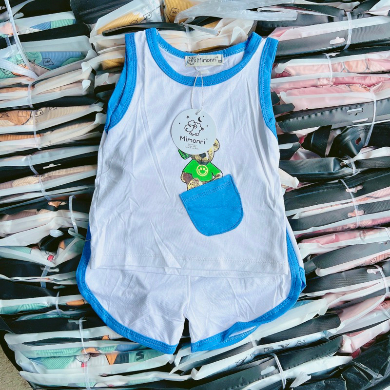 Bộ ba lỗ cho bé trai và bé gái 5-18kg