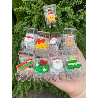 Kẹp tóc càng cua 5 răng chủ đề Noel giáng sinh