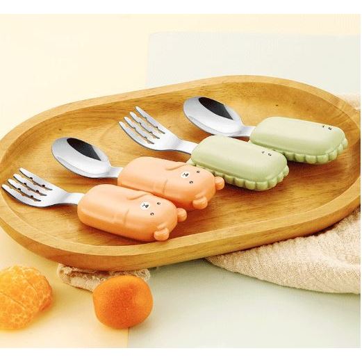 Muỗng / Thìa inox ăn dặm cho Bé 16cm