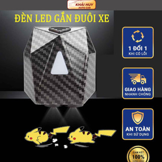  Đèn Led Trang Trí VikiTech Gắn Đuôi Xe Máy Chiếu Phát Hình Ảnh Chuyển Động Anime Pikachu Chất Liệu Sợi Carbon Nhẹ Chắc 