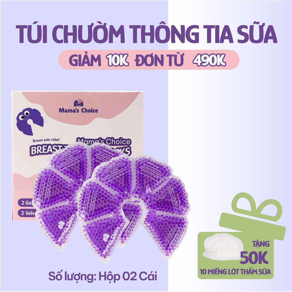 Túi Chườm Ngực Mama s Choice, Túi Chườm Nóng Lạnh Giúp Mẹ Thông Tắc Tia Sữa