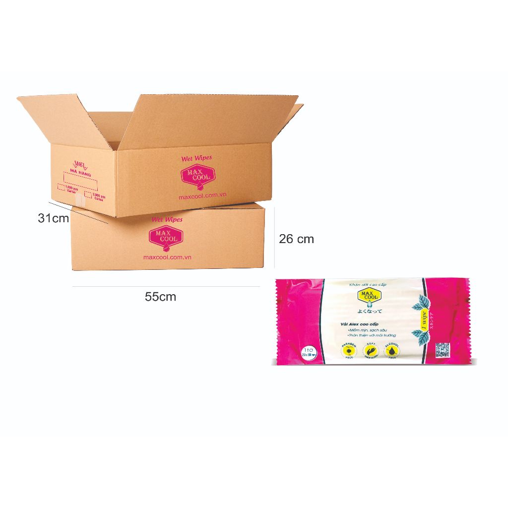 1000 khăn lạnh cao cấp Max Cool vải alex 24x25cm - Dùng cho nhà hàng, quán ăn, quán cafe, nhà xe, dị