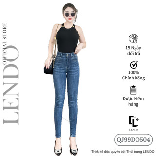 Quần Jean Dáng Ôm Basic LENDO QJ99DO504