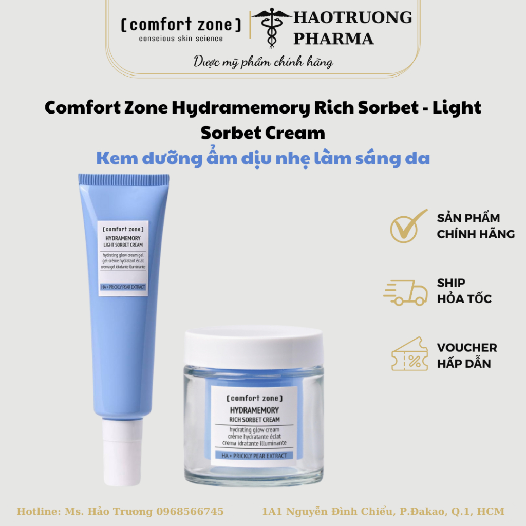 Comfort Zone Hydramemory Rich Sorbet - Light Sorbet Cream