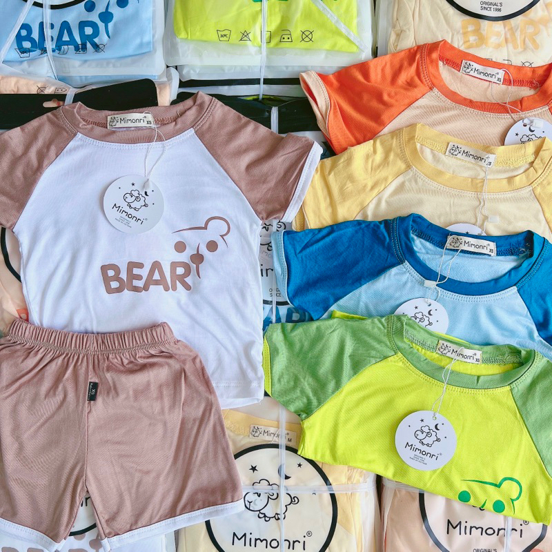 Bô thun lạnh tay ngắn quần ngắn cho bé 5-18kg