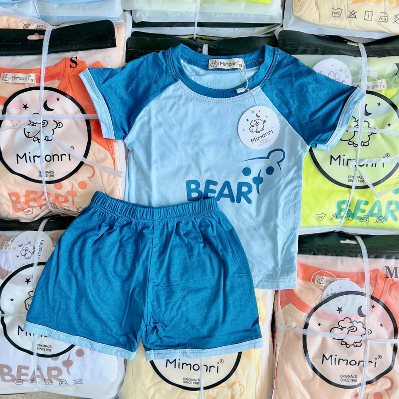 Bô thun lạnh tay ngắn quần ngắn cho bé 5-18kg