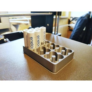 Khay đựng pin tiểu hoặc pin đũa không nắp chứa 24 viên pin in 3D