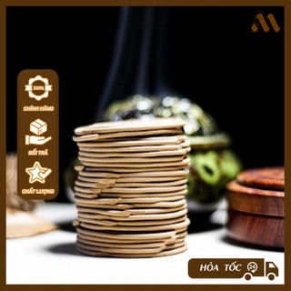 Nhang vòng trầm 4 giờ - 1 hộp 10 vòng đôi, 1 vòng cháy 4 giờ