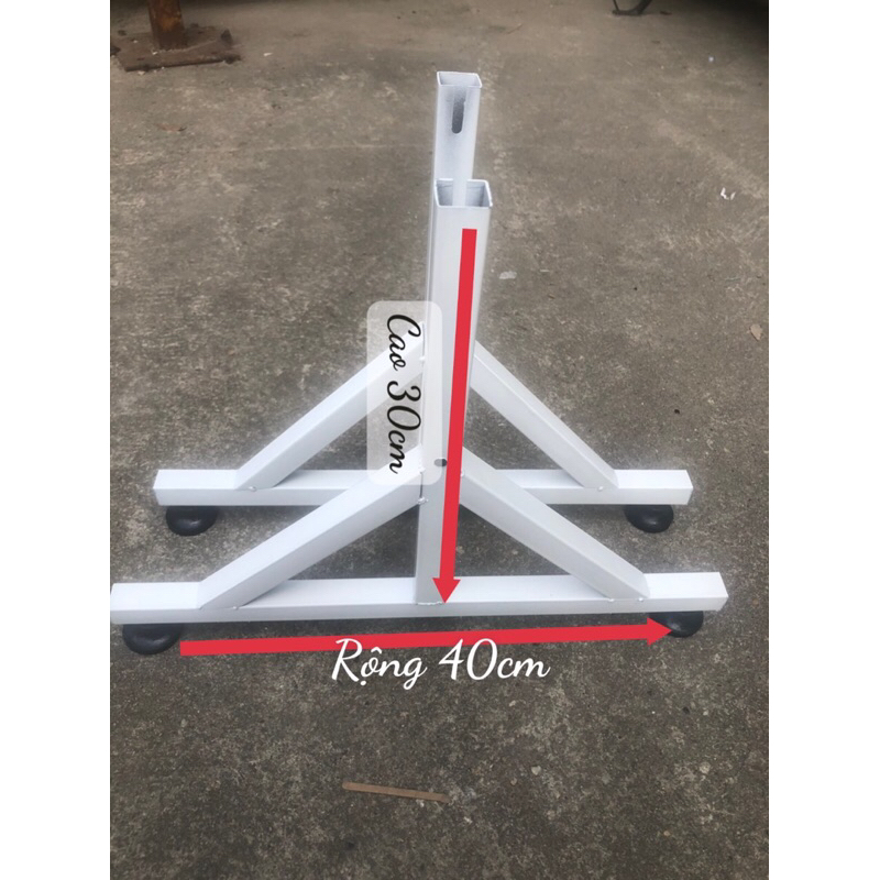 Chân đứng gắn khung lưới