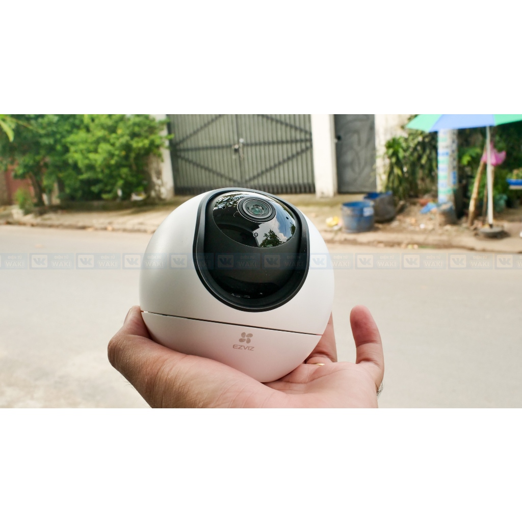 Camera Wifi Trong Nhà Ezviz H6 3K 5MP tầm nhìn đêm công nghệ Starlight, Đàm Thoại, Xoay 360 Độ, AI Thông Minh