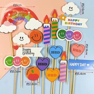 [SIÊU RẺ❤️] – SCG Happy Day - Mây nến tim - Trang trí bánh sinh nhật bánh kem