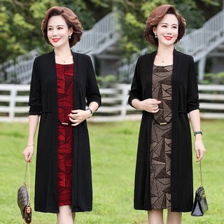 Đầm nữ trung niên sang trọng V37, váy trung tuổi dự tiệc dạ hội cao cấp mùa thu đông cho mẹ, bà thời trang giá rẻ