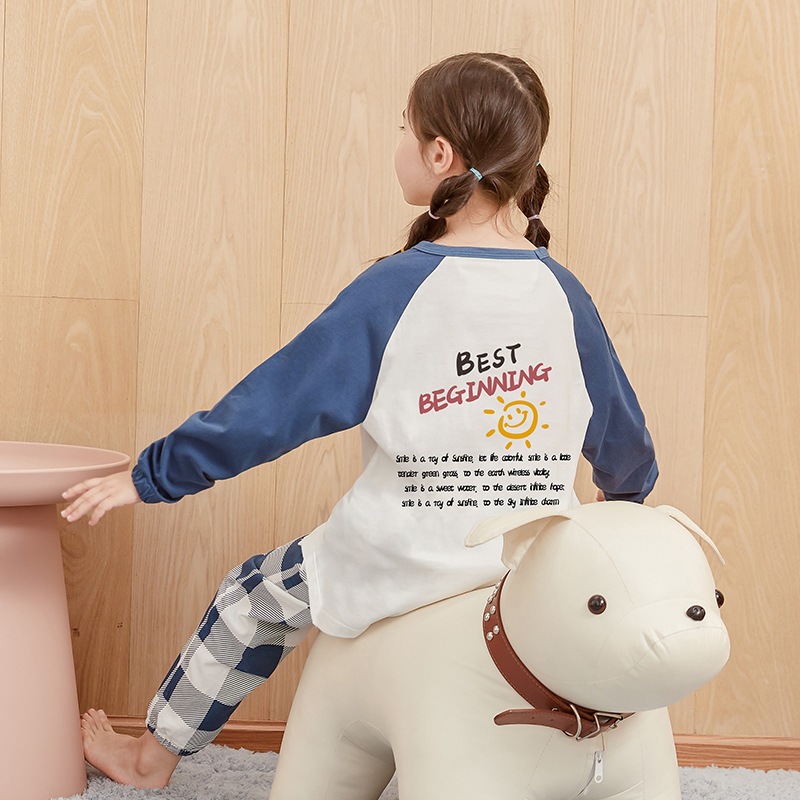 Bộ Dài Tay Bé Gái 4 –  12 Tuổi  Thun Cotton Thu Đông  - Trendykids  Chuyên Đồ Bộ Dài Tay Bé Gái Size Đại