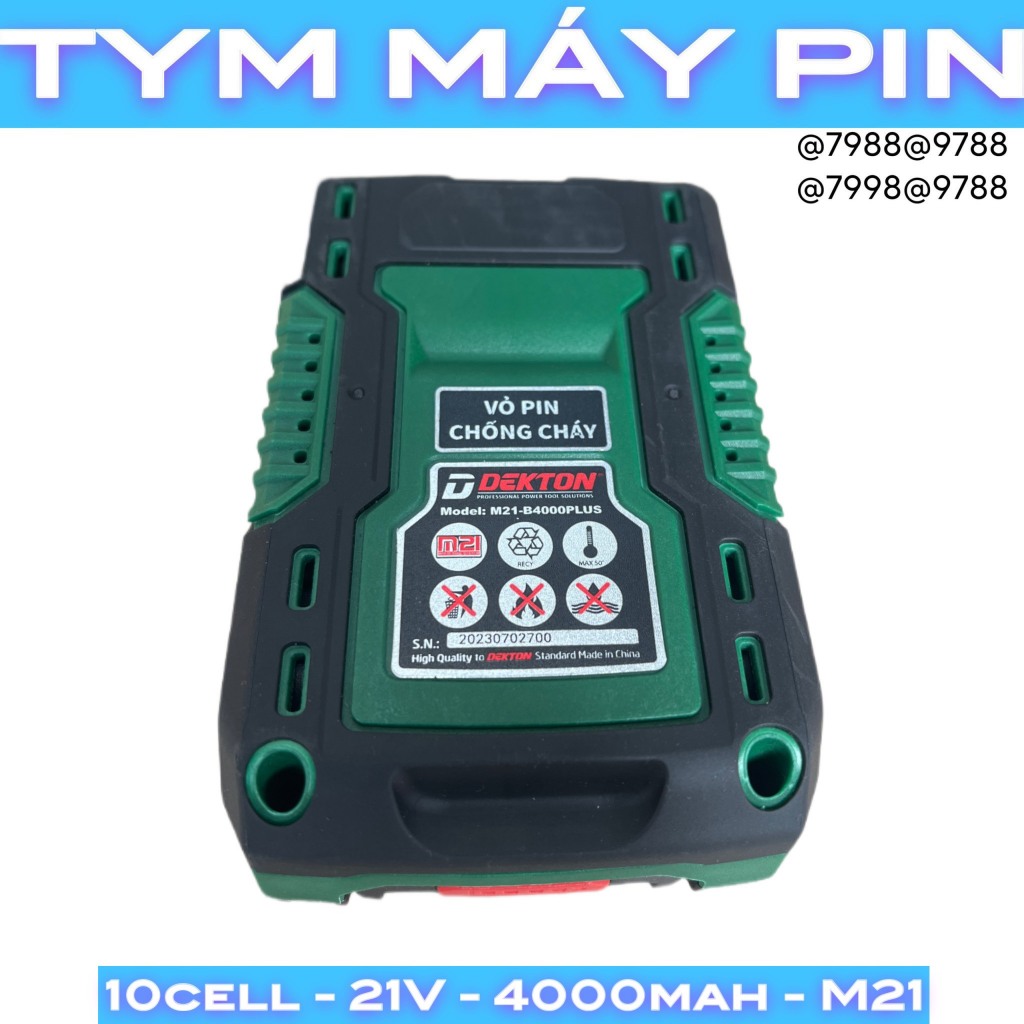 Pin 4A plus dekton chân pin phổ thông M21 – Tym Máy Pin