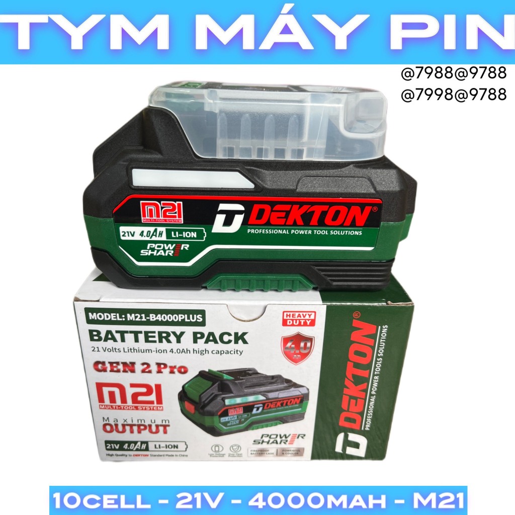 Pin 4A plus dekton chân pin phổ thông M21 – Tym Máy Pin