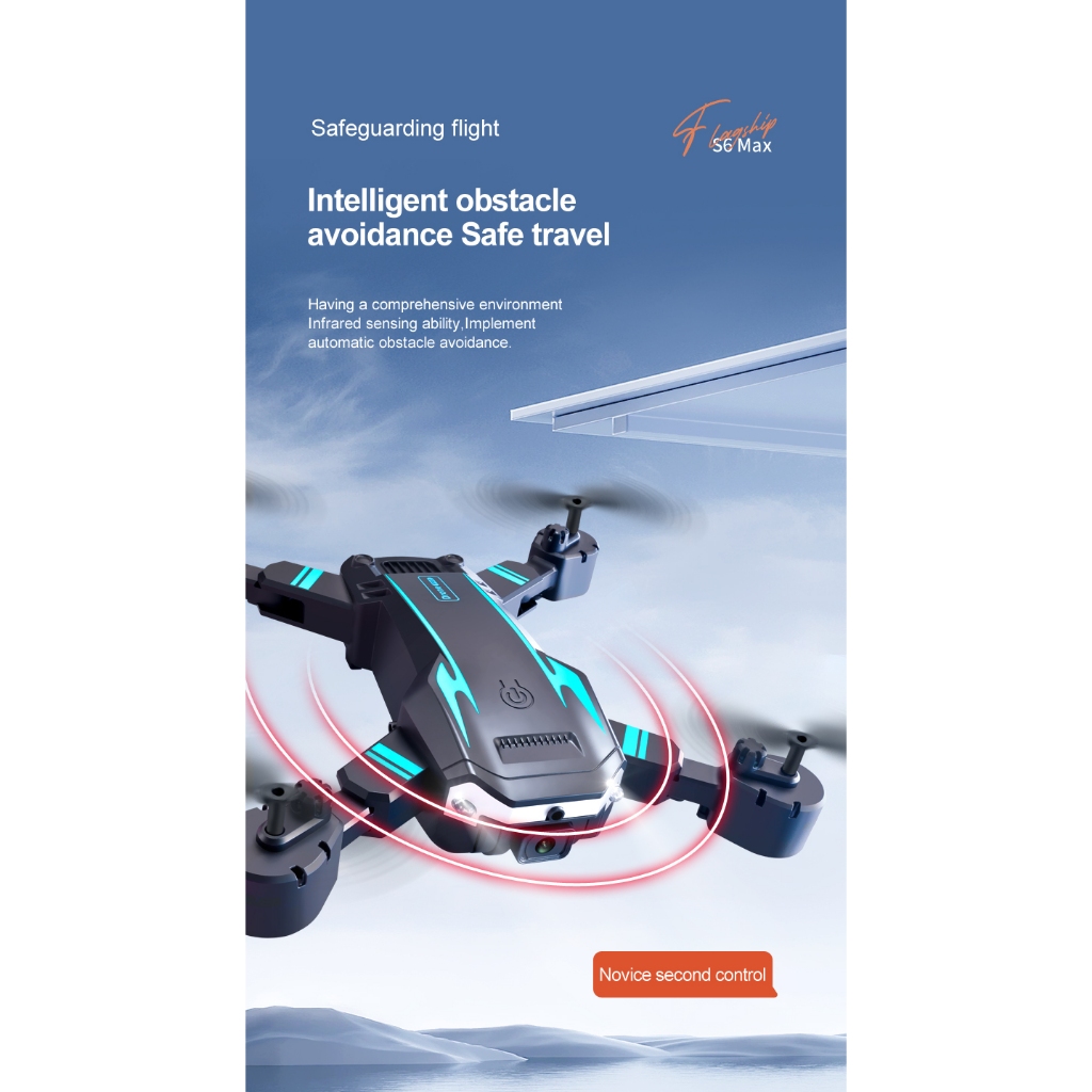 Máy bay không người lái S6 MAX Chụp ảnh trên không bằng camera kép độ phân giải cao 8K, tránh chướng ngại vật thông minh
