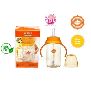 Bình ống hút wesser có tay cầm ppsu 260ml