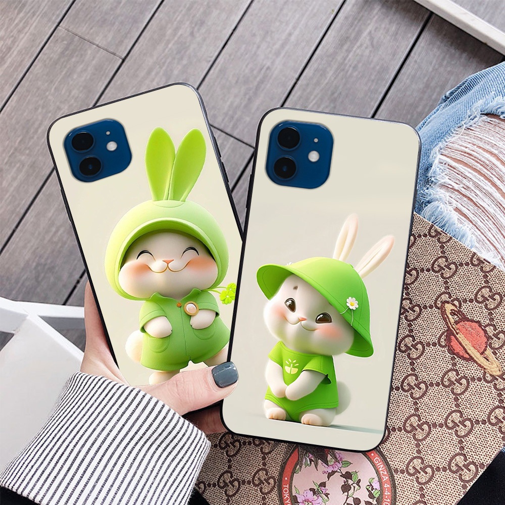 Ốp lưng Iphone 12 / ip 12 mini / ip 11 in hình thỏ siêu dễ thương