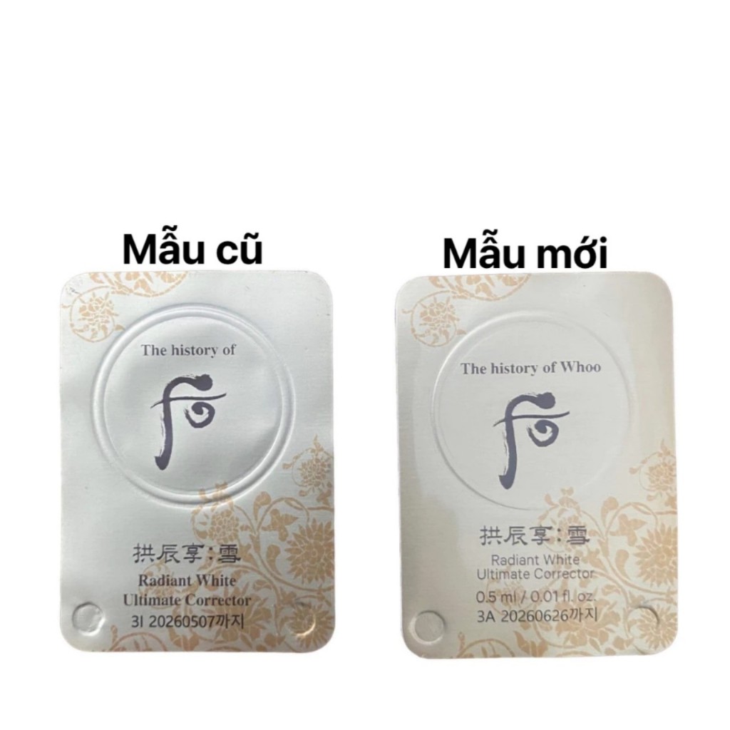 Viên Cao Nám Whoo Radiant White/ Mờ sạm nám, tàn nhang cực hiệu quả, trắng sáng da