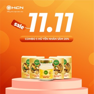 Hũ yến sào nhân sâm hogi hcn special 20% tổ yến tăng cường sức khỏe 70ml