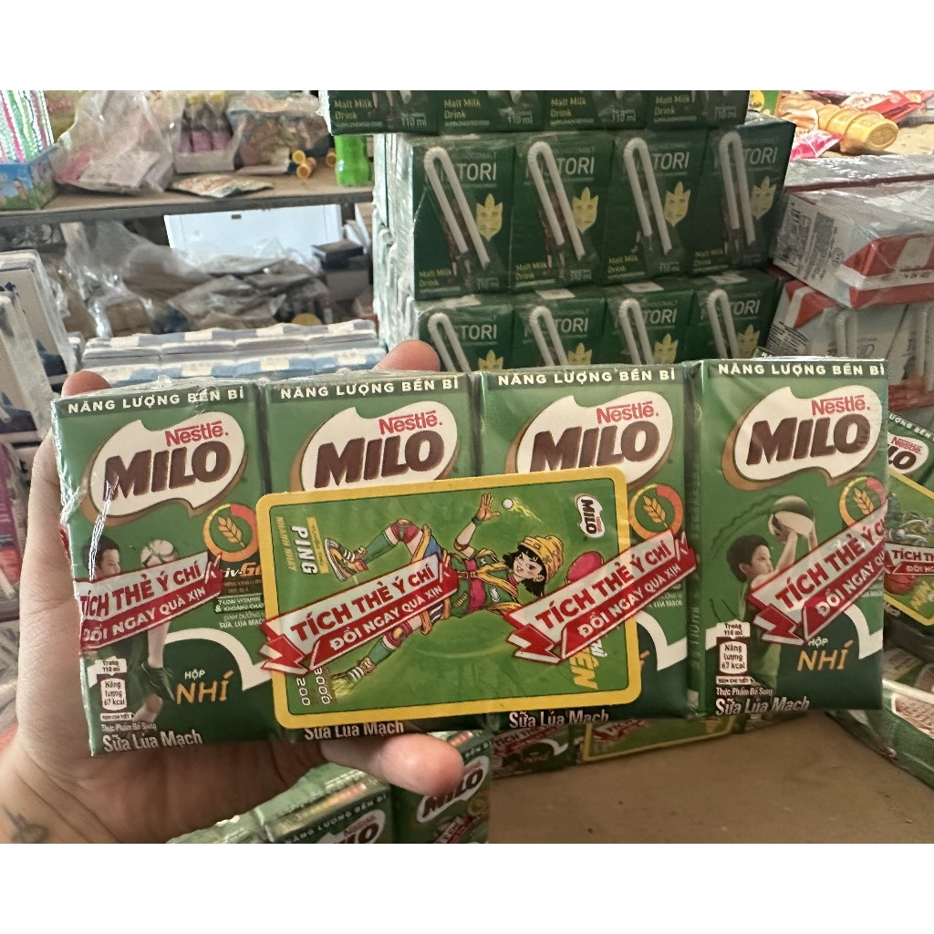Lốc 4 hộp thức uống lúa mạch Milo Active Go 115ml
