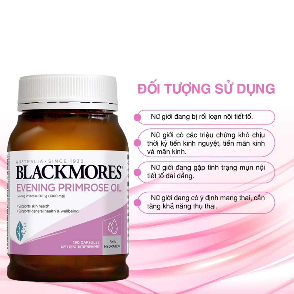 Combo Tinh Dầu Hoa Anh Thảo BlackMores Evening Oil 190 Viên Và Mầm Đậu Nành Healthy Care Lecithin