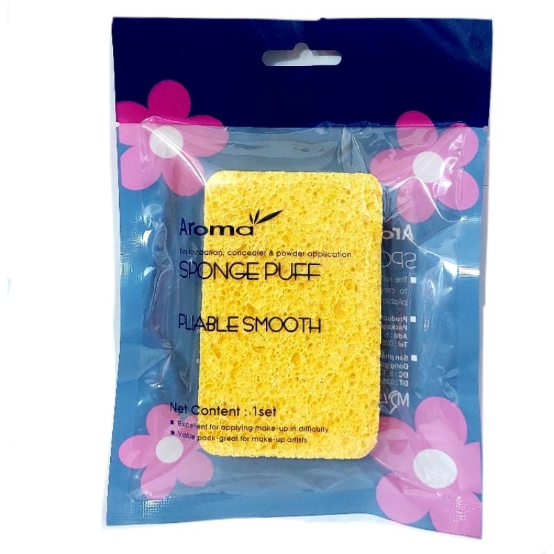 Bông bọt biển rửa mặt Aroma chữ nhật