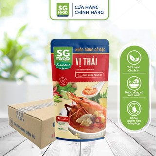 Thùng 24 gói Nước dùng cô đặc Sài Gòn Food vị Thái 180g