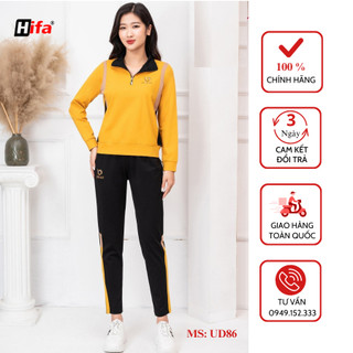 Đồ bộ mặc nhà ,quần áo nữ thể thao,đồ bộ nữ thu đông chất Umi Hàn cao cấp HIFA: UD86