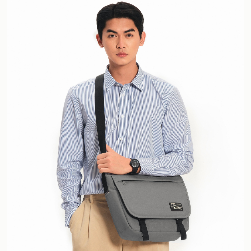 Túi đeo chéo BAMA New Basic Cross Bag NB302 cao cấp nam nữ đi học đi chơi