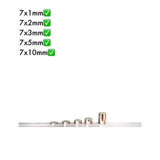 Nam châm viên đường kính 7mm x 1-2-3-5-10mm
