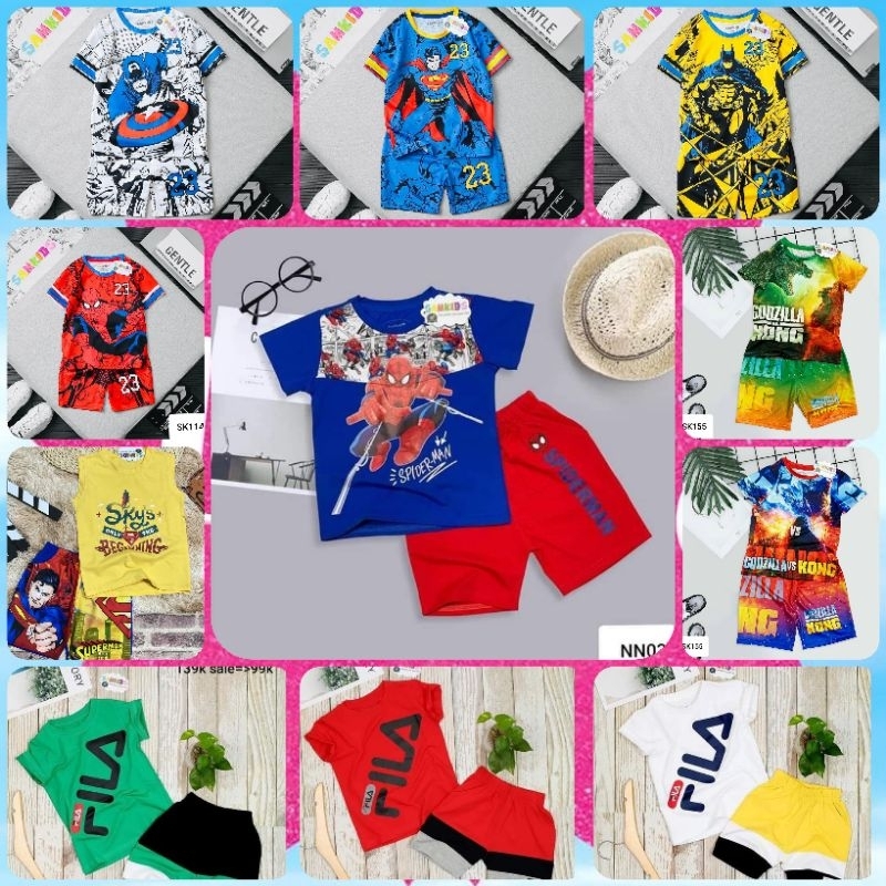 Bộ Đùi Bé Trai Siêu Nhân Anh Hùng Phong Cách Thể Thao Samkids