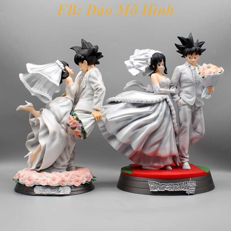 [HOT] Mô hình Đám Cưới Goku và Chichi Cao 33cm Siêu Dễ Thương , Figure Goku - Mô Hình Dragon Ball