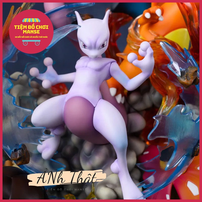 MH65 Cao 36cm - Mô Hình Pokemon Mewtwo Cao Cấp POKEMON DREAM EVOLUTION Hệ Tiến Hóa