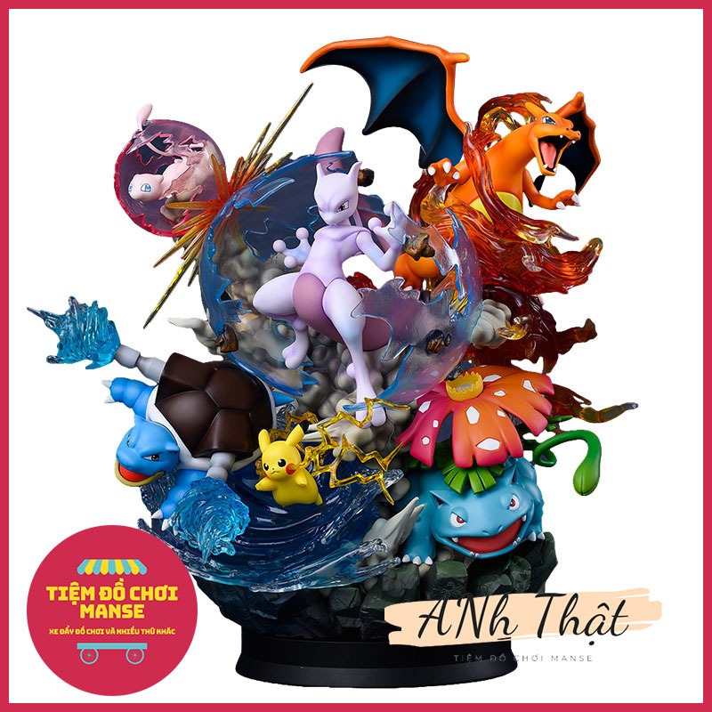 MH65 Cao 36cm - Mô Hình Pokemon Mewtwo Cao Cấp POKEMON DREAM EVOLUTION Hệ Tiến Hóa