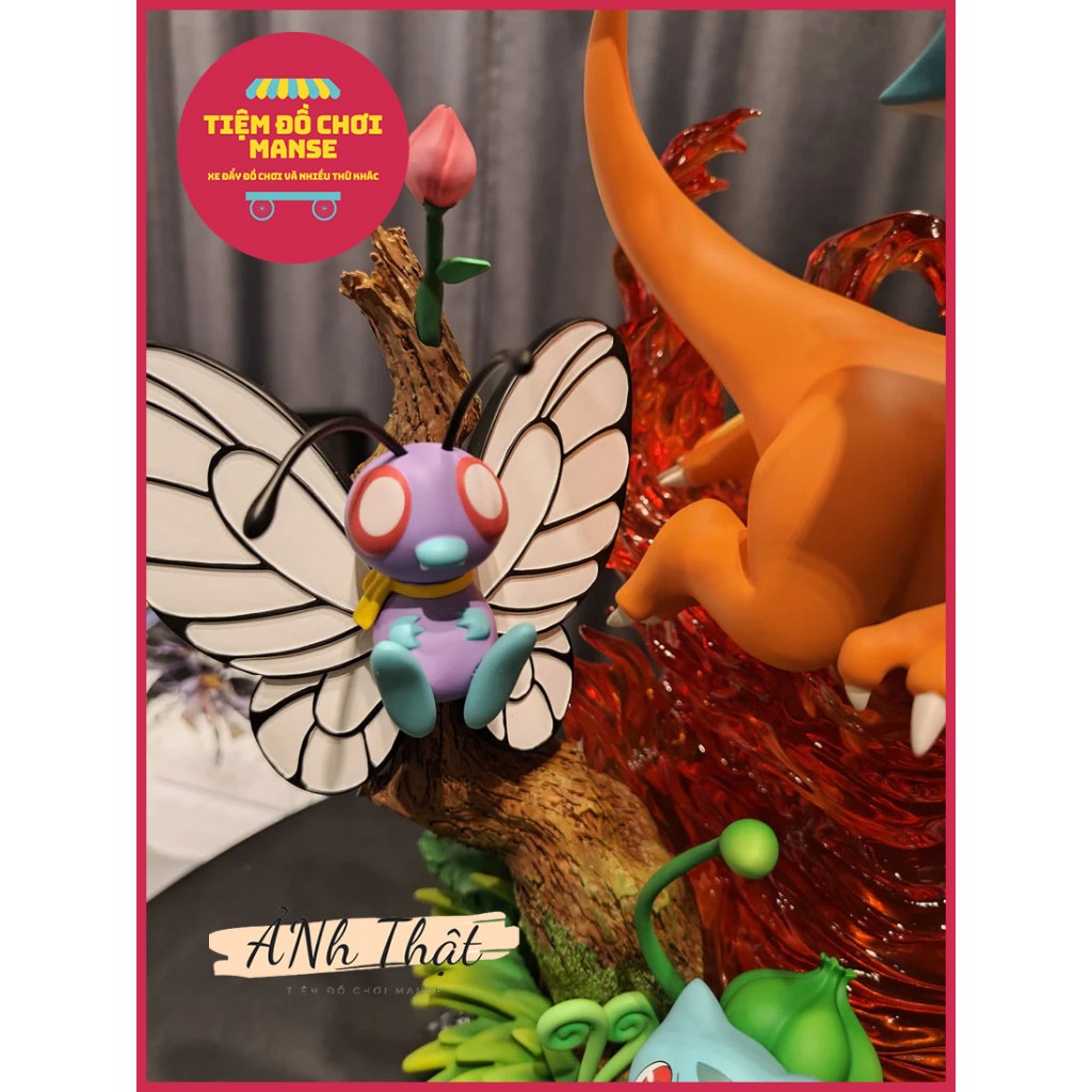 Mô hình Cao 41cm Ash Ketchum - Satoshi và Các Pokemon Siêu To Có Led  - Tiệm Đồ Chơi Manse