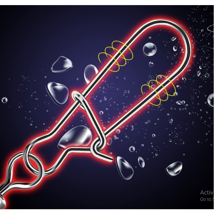 Khóa link Câu Cá Chữ U Chống Xoắn Cao cấp Thép Đen siêu Chịu Lực Khóa linh câu cá - Sanami Fishing